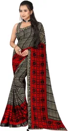 Georgette Printed Saree for Women 