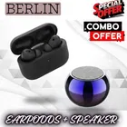 Wireless Bluetooth Speaker + Earbuds With Charging Case, 5.4 Bluetooth Version ,BLACK, 