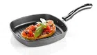 Non Stick Grill Pan with Handle (Grey, 22 cm)