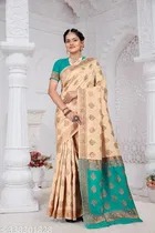Kanjeevaram Silk Zari Woven Saree for Women 