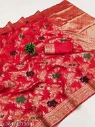 Banarasi Silk Zari Woven Saree for Women 
