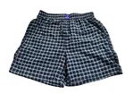 Polycotton Checkered Boxer for Men (Blue, XXL)
