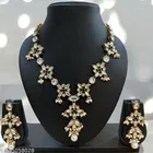 Kundan Jewellery Set for Women, White
