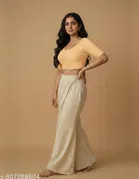 Lycra Ready Made Blouse for Women, Beige 