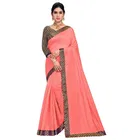 सिद्धिदाता टेक्सटाइल विमेंस ज़ेरी बॉर्डर कॉटन साड़ी विद अन-स्टीट्च्ड ब्लाउज पीस 