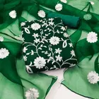 Organza Unstitched Dress Material for Women 