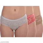 Cotton Blend Printed Briefs for Women, Pack of 3 