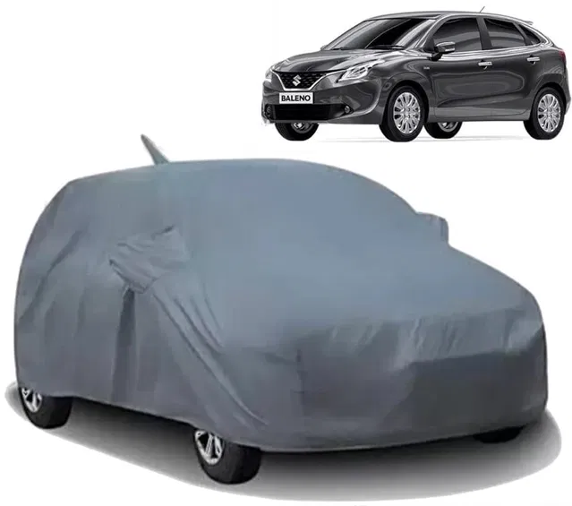 Car Cover For Maruti Suzuki Baleno (With Mirror Pockets) (Grey, Pack of 1)