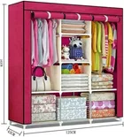 8 Shelves DIY Collapsible Wardrobe 