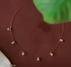 Brass Gold Plated Necklace for Women, Gold