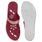 Flats for Women, Maroon 