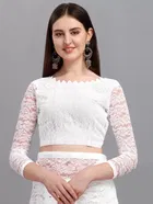 Net Solid Saree for Women 