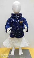 Woolen Full Sleeves Top & Bottom Clothing Set for Girls 