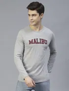 Men's Printed Round Neck T-shirt 