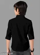 Solid Cotton Blend Polo Shirt for Boys 