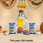 Gourmia Roasted Almonds 100 g , Navguni Roasted Masala Cashew 35 g , Navguni Roasted Salted Cashew 35 g , Designer Potli