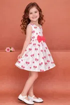 Printed Party Wear Dress for Girls 