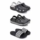 Combo of Clogs with Sliders for Men 