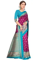 Art Silk Kalamkari Saree for Women 