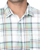 Poly Cotton Full Sleeves Chequered Shirt for Men 