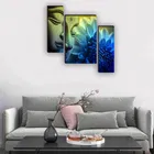 MDF 2 Pcs Designer Wall Painting for Home & Office 