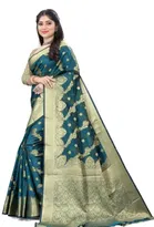 Organza Zari Woven Saree for Women 