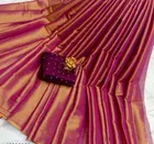 Polyester Solid Saree for Women 