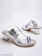 Shoetopia Silver Sandals 
