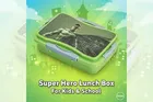 Parikshit Super Hero Lunch box for kids & school., Green
