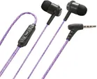 MZ M108 (Stereo Earphone) Strong Bass Stereo HD Wired  (Purple, In the Ear)