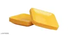 Plastic Plates for Kitchen, Yellow, Pack of 12