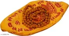 Haldi Mala Baglamukhi Mala Turmeric Rosary Wood Chain with Jaap Bag for Men 