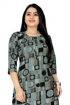 A-Line Crepe Kurti for Women 