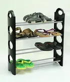 Plastic 4 Layer Shoe Rack 