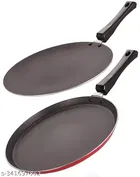 Xtend Nonstick Dosa & Roti Tawa (Red, Pack of 2)
