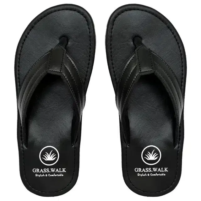 Slippers for Men (Black, 8)