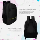 Polyester Backpack for Men & Women, Black, Set of 2