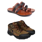 Combo of Casual Shoes with Slippers for Men 