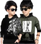 Cotton Blend Hooded Sweatshirts for Boys 