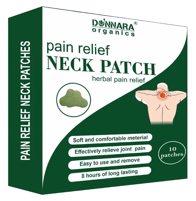 Donnara Organics Neck Pain Relief 10 Pcs Heat Patches (Pack of 1)