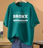 Cotton Blend Printed T-shirt for Women, Green & Beige, Pack of 2 