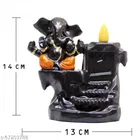 Lord Ganesha Water Fountain with 10 Smoke Backflow 