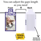 Multicolor 1 to 12 Month Rainbow Baby and Couple Banner with Front Side Photo Space & Sweet Memory Writing Space Back Side of Banner