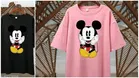 Cotton Blend Printed T-Shirt for Women, Black & Pink, Pack of 2 
