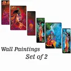 MDF 2 Pcs Designer Wall Painting for Home & Office 