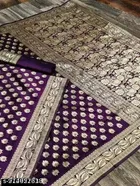 Jacquard Zari Woven Saree for Women 