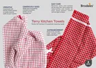 Brodees Cotton Mini Check Terry Kitchen Towel 