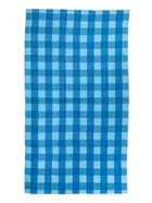 Cotton Dyed Check Bath Towel 70x140cm Blue Pack of 1