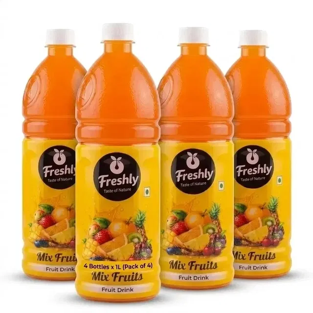 Freshly Mixed Juice 4X1 L (Pack of 4)