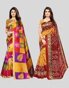 Art Silk Printed Saree for Women 